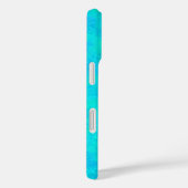 ターコイズブルー抽象的パターン Case-Mate iPhoneケース (裏面 / 右)