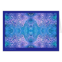 ターコイズブルー抽象芸術ガラス