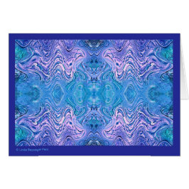 ターコイズブルー抽象芸術ガラス