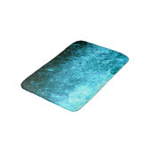 ターコイズブルー抽象芸術テクスチャ バスマット (アングル)