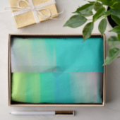 ターコイズブルー抽象芸術水彩テクスチャ 薄葉紙 (ギフト)