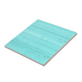 ターコイズブルー木目板カスタム広場 タイル (側面)