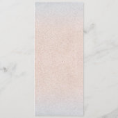 ターコイズブルー海写真結婚のメニューカード メニュー (裏面)