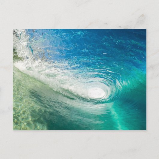 ターコイズブルー海波トンネル ポストカード (正面)