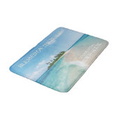 ターコイズブルー海熱帯ビーチ バスマット (アングル)