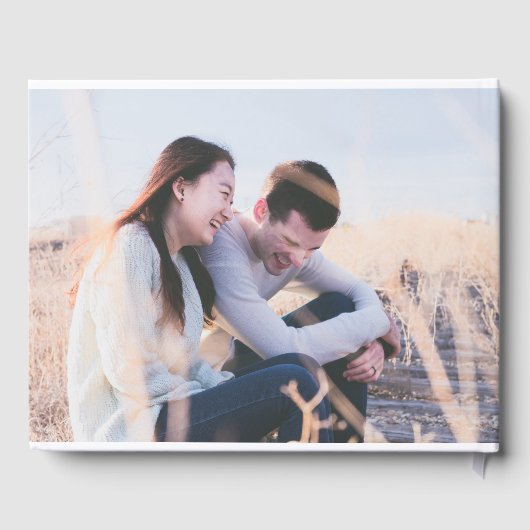 ターコイズブルー海結婚のフォトゲストブック ゲストブック (裏面)