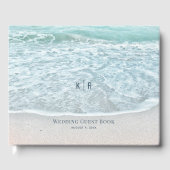 ターコイズブルー海結婚のフォトゲストブック ゲストブック (正面)