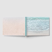 ターコイズブルー海結婚ズゲストブック ゲストブック (全面)