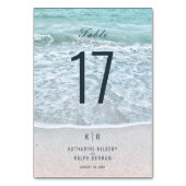 ターコイズブルー海結婚ズ テーブルナンバー (裏面)