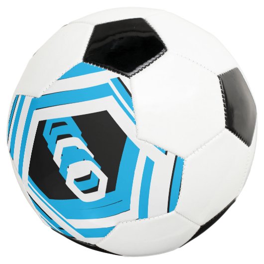 ターコイズブルー白黒4Eサッカーボールサッカー サッカーボール (3/4)