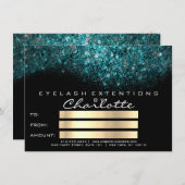 ターコイズブルー・アクアマリン・ブルー・ブラック・ホワイト証明書 ギフト (正面/裏面)