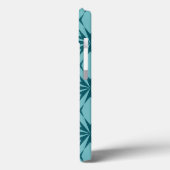 ターコイズブルー,カッコいいトレンディーフラワー抽象化 Case-Mate iPhoneケース (裏面 / 左)