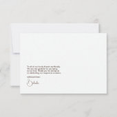 ターコイズブルー、コーラル、シャンパンの花 サンキューカード (裏面)