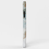 ターコイズブルー ゴールド ホワイト 大理石模様 Case-Mate iPhoneケース (裏面/右)