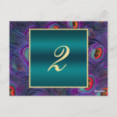 ターコイズプラムペアショーのテーブルナンバーカード ポストカード (裏面)