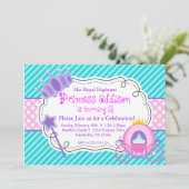 ターコイズプリンセス クラウンハートの馬車 お誕生日パーティー 招待状 (スタンド正面)