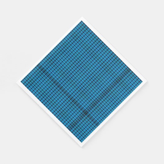 ターコイズプレイドナプキンス スタンダードランチョンナプキン (角)