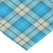 ターコイズプレイド ショートテーブルランナー (コーナー)