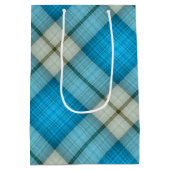 ターコイズプレイド ミディアムペーパーバッグ (裏面)