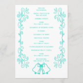 ターコイズベルズスクロールワーク結婚デザイン プログラム (裏面)