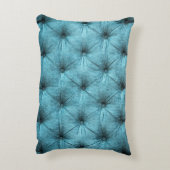 ターコイズベルベットソファ閉じる アクセントクッション (裏面(縦))