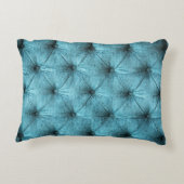 ターコイズベルベットソファ閉じる アクセントクッション (裏面)