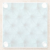 ターコイズベルベットソファ閉じる ガラスコースター (裏面)