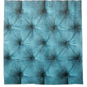 ターコイズベルベットソファ閉じる シャワーカーテン (正面)