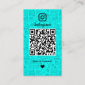 ターコイズベーカリーInstagramシェフQRコード 名刺 (裏面)