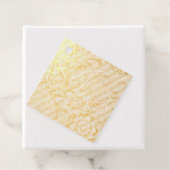 ターコイズペイズリーフローラルパターン フェイバータグ (箱)