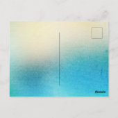 ターコイズホワイトアクアブルービーチヒトデ ポストカード (裏面)