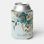 ターコイズホワイトフラワーゴールデン葉 缶クーラー (缶裏面)