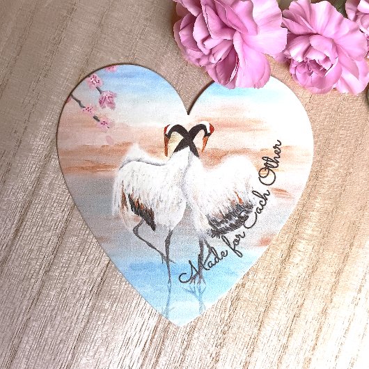 ターコイズホワイトベージュアジアンタンチョクレーン ペーパーコースター