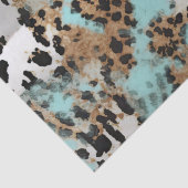 ターコイズホワイト金ゴールドブラックレオパード 薄葉紙 (詳細)