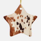 ターコイズホワイト金ゴールド牛革 セラミックオーナメント (裏面)