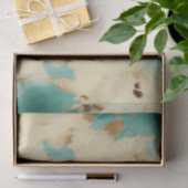 ターコイズホワイト金ゴールド牛革 薄葉紙 (ギフト)