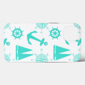 ターコイズホワ航海のイト海岸航行 Case-Mate iPhoneケース (裏面 (横))