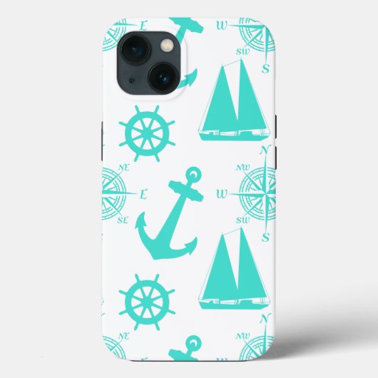 ターコイズホワ航海のイト海岸航行 Case-Mate iPhoneケース (裏面)