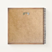 ターコイズボードのマーキー記号のメッセカスタムージ ノートブック (裏面)