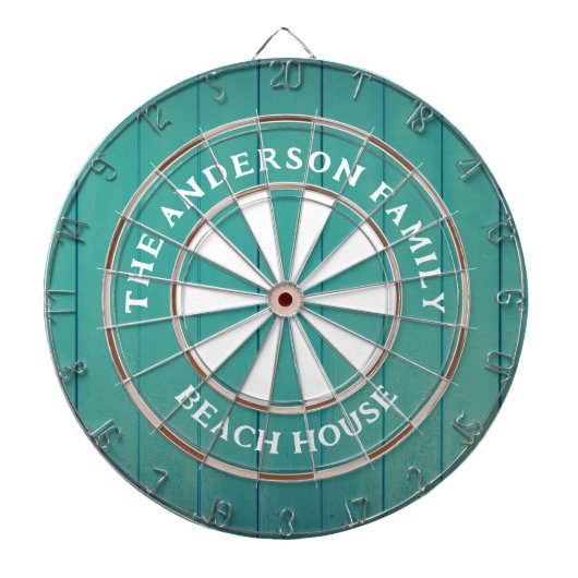 ターコイズボードビーチハウスファミリー名 ダーツボード (正面)