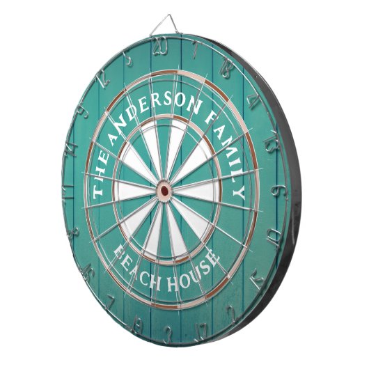 ターコイズボードビーチハウスファミリー名 ダーツボード (正面右)