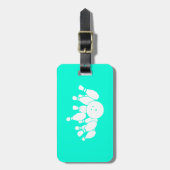 ターコイズボーリングバッグラベル ラゲッジタグ (正面縦)