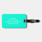 ターコイズボーリングバッグラベル ラゲッジタグ (裏面横)