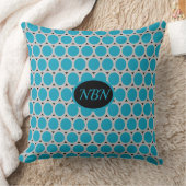 ターコイズポップ・アートのアートサークル装飾用クッション クッション (ブランケット)