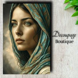 ターコイズポートレート切り離し 薄葉紙