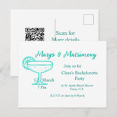 ターコイズマグス＆マトリモニー テキーラ ガラス バチュラー ポストカード (正面/裏面)