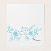 ターコイズマグノリア結婚フラワーズ 名刺 (外部フラット)