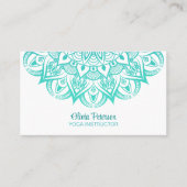 ターコイズマンダラヨガインストラクターアポイントメント 名刺 (正面)