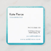 ターコイズマンダラ⎢名刺 コーリングカード (裏面)