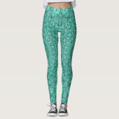 ターコイズマンダラ（複雑な対称性） レギンス (正面)